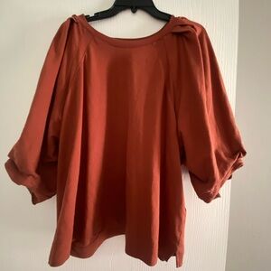 Gibson Latimer Terracotta Blouse